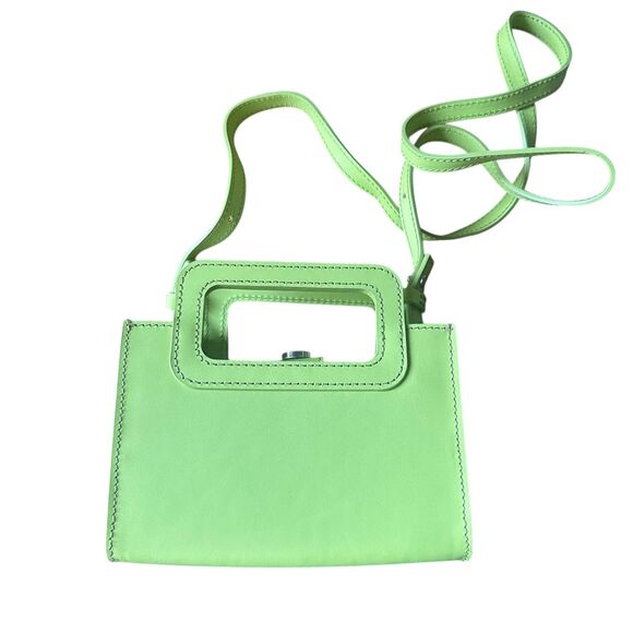 & OTHER STORIES Leather Mini Bag Lime Green NWT‎ - Picture 3 of 6